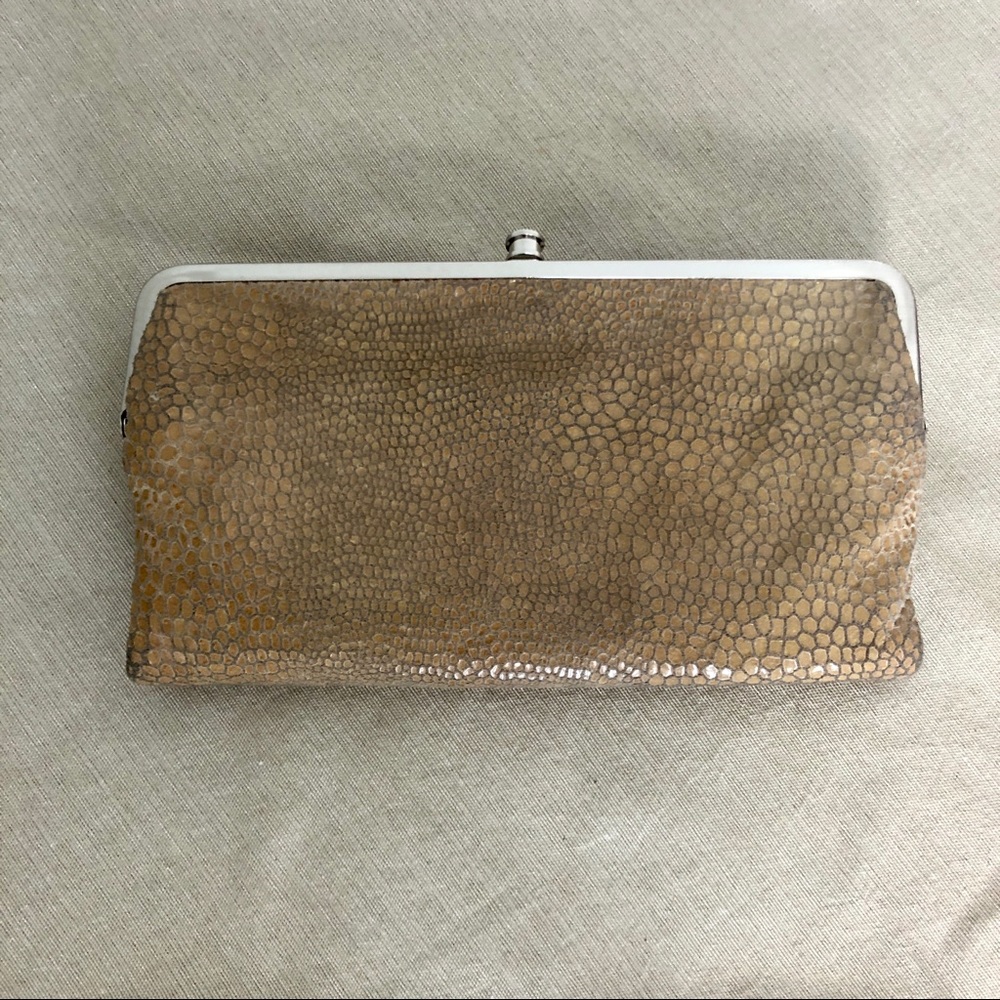 HOBO Gold Snakeprint Wallet